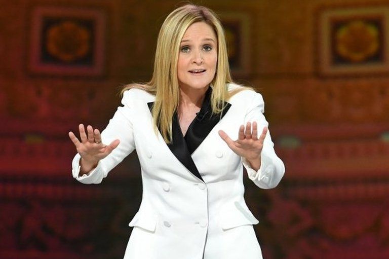Host Samantha Bee speaks onstage during Full Frontal With Samantha Bee"s Not The White House Correspondents" Dinner at DAR Constitution Hall on April 29, 2017 in Washington, DC.