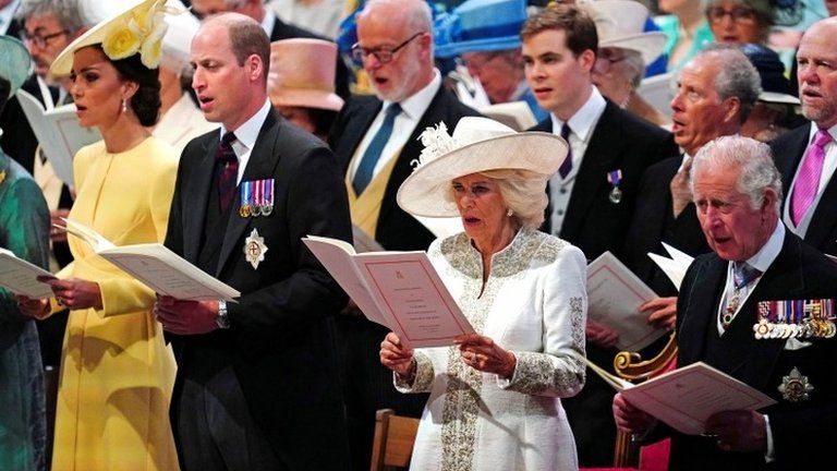 The Royal family at St Paul's