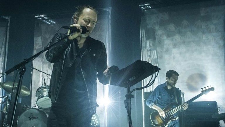 Archive photo of Radiohead performing in London (26/05/2016)