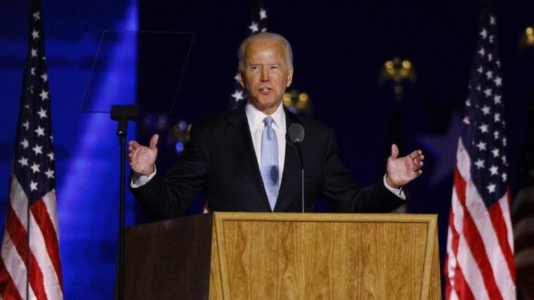 President-elect Joe Biden addresses the nation