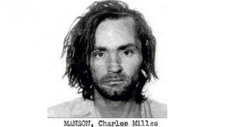 Charles Manson mugshot booking photo from 1969