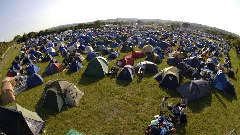 Isle of Wight Festival tents
