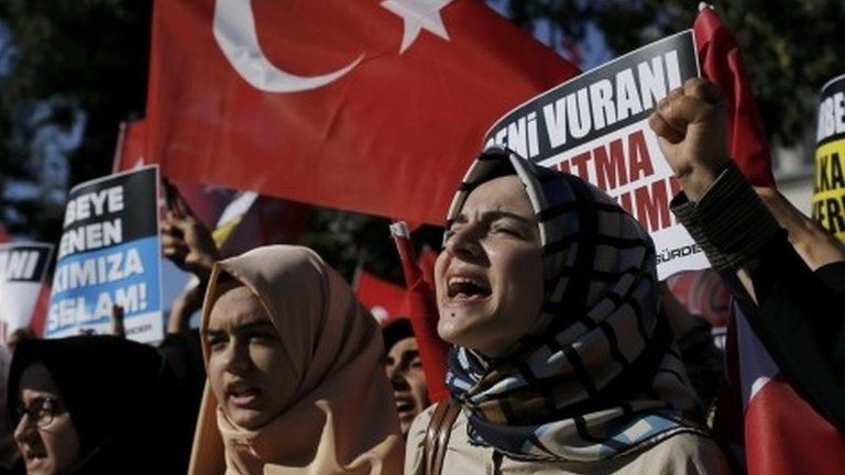 Pro-Erdogan rally in Istanbul (16/07/16)