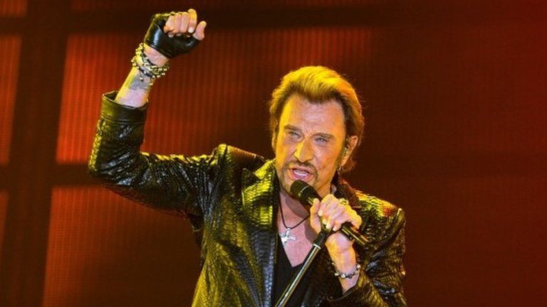 Johnny Hallyday performs in Bordeaux, France. Photo: June 2013