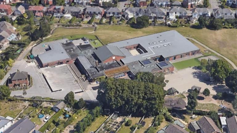 Google Earth image of Ecclesall Primary School