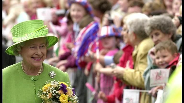 Queen Elizabeth II on a walkabout