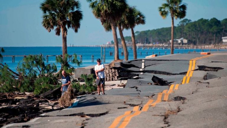 Разрушения во Флориде после урагана Майкл в октябре 2018 года