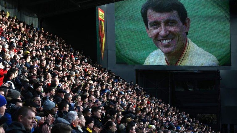Picture of Graham Taylor at Watford's home ground