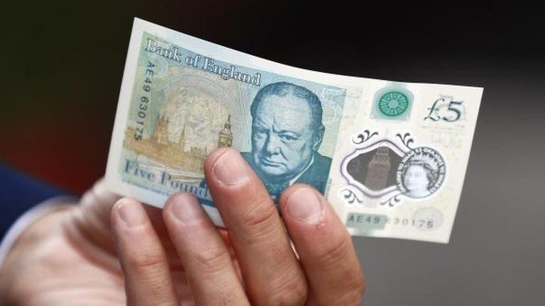 New polymer £5 note