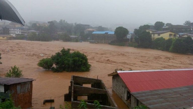 Sierra Leone flood scene