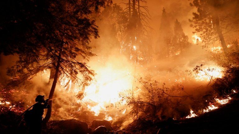 The Caldor fire in California 2021