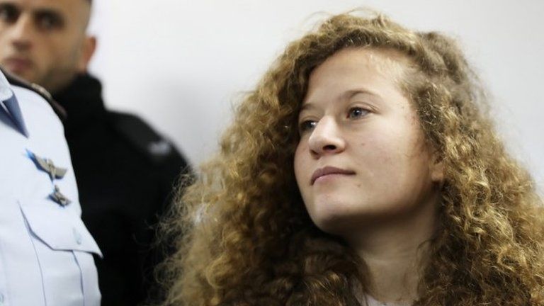 Ahed Tamimi in court (15/01/18)