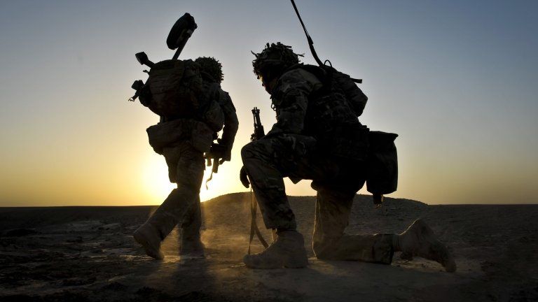 British soldiers in Afghanistan in 2013