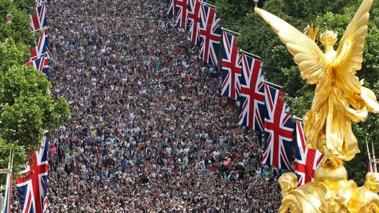 Crowds on the Mall