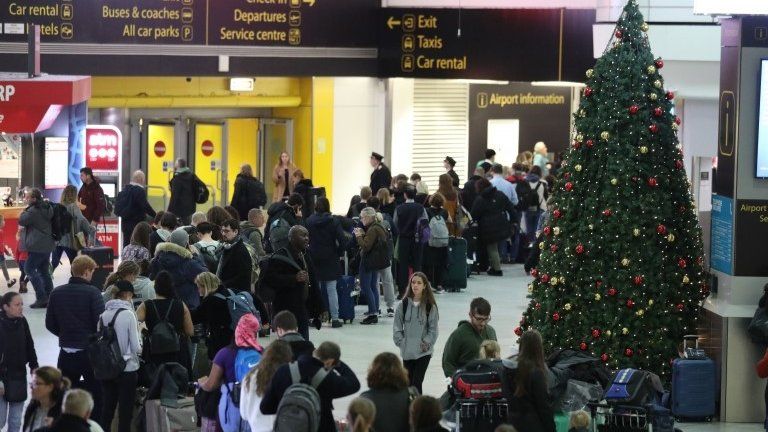 Passengers stranded at Gatwick