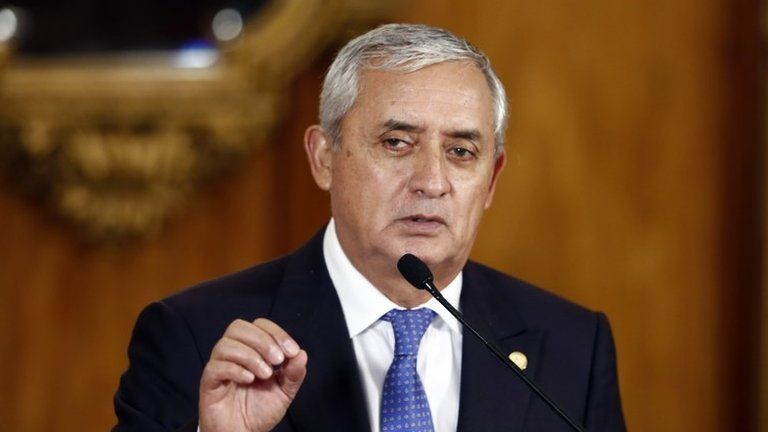 This Aug. 31, 2015, file photo shows Guatemala"s President Otto Perez Molina speaking during a press conference, in Guatemala City.