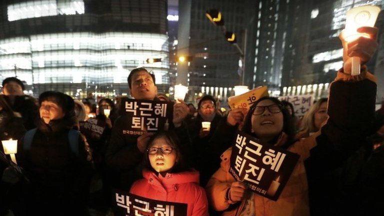 Protesters in Seoul. Photo: 26 November 2016