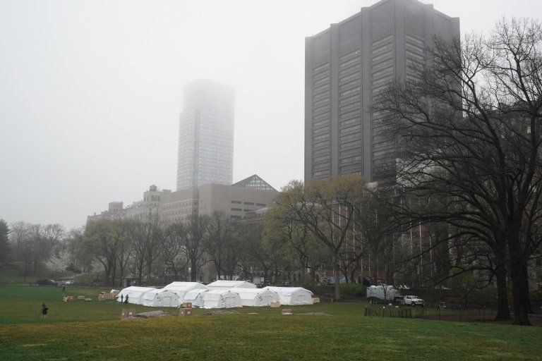 Medics will treat Covid-19 patients in Central Park, New York City