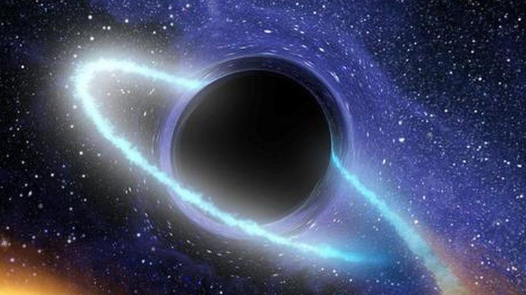 Artists impression of a black hole