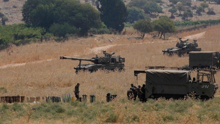 Israeli forces on border with Lebanon (27/07/20)