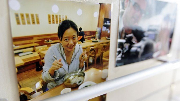 A picture of Al Jazeera correspondent Melissa Chan is seen at their China bureau office, in Beijing May 8, 2012.