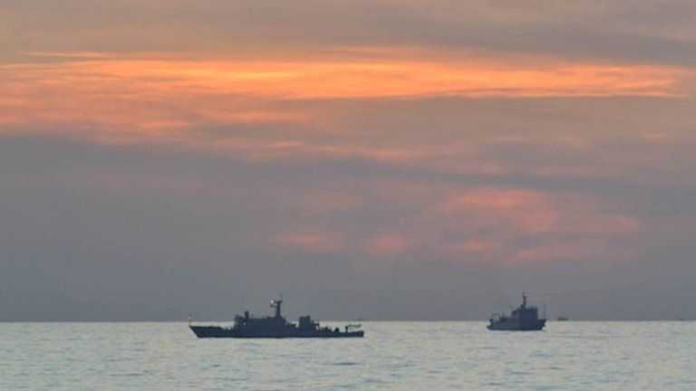 File photo: Chinese ships at Scarborough Shoal