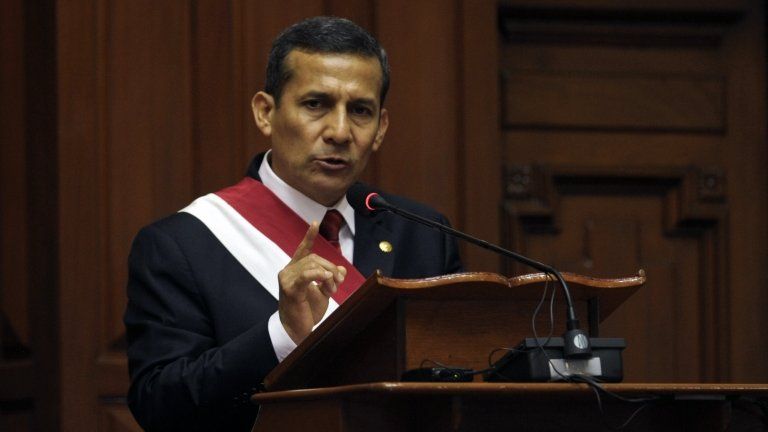 Peru's President Ollanta Humala addresses congress (28 July 2012)