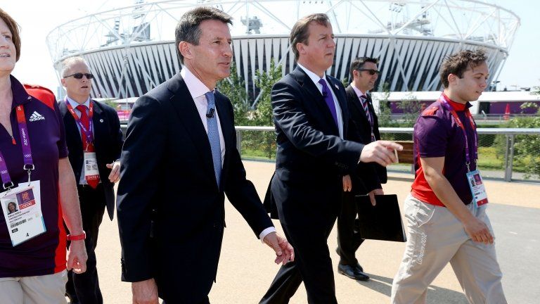 Lord Coe (left) and David Cameron
