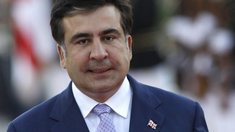 Georgian President Mikheil Saakashvili in Tbilisi, 26 September 2012