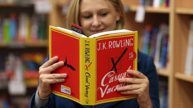 Woman reading The Casual Vacancy