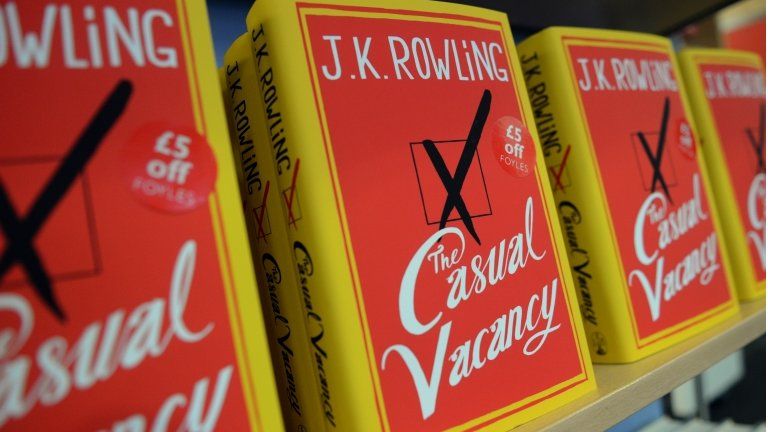 The Casual Vacancy by JK Rowling in bookshops
