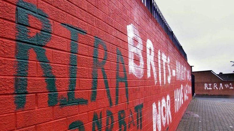 Real IRA graffiti in Belfast