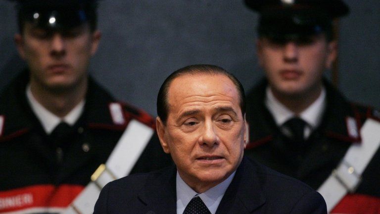 File photo of former Italian Prime Minister Silvio Berlusconi, 11 January 2012