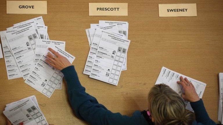 Votes are counted in PCC election