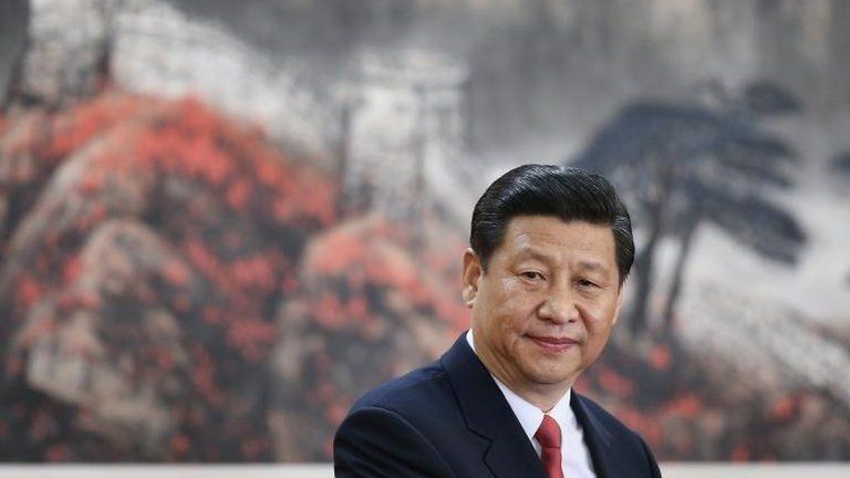 Xi Jinping delivers a speech in front of journalists at the Great Hall of the People in Beijing, 15 Nov 2012