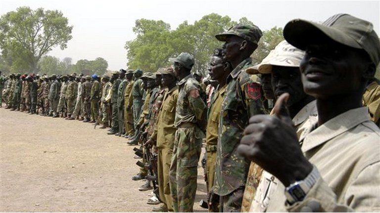 South Sudan army troops (file picture)