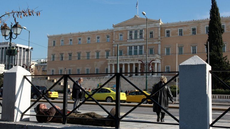Greek parliament building