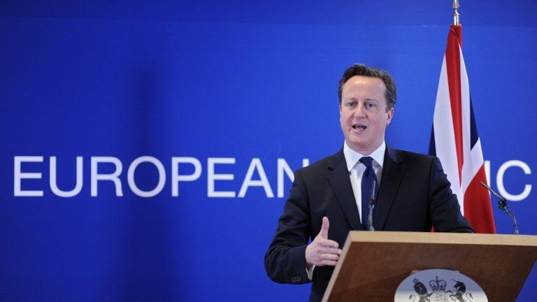 David Cameron at the EU in Brussels in December