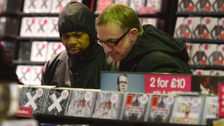 Shoppers in HMV in central London, 15 January 2013