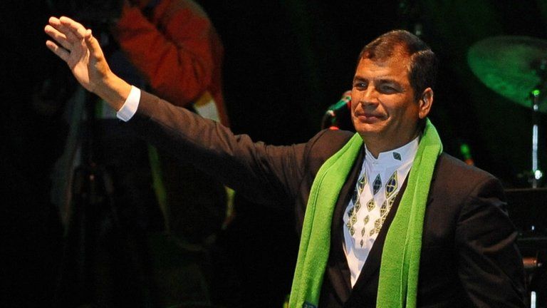 Rafael Correa in January 2012