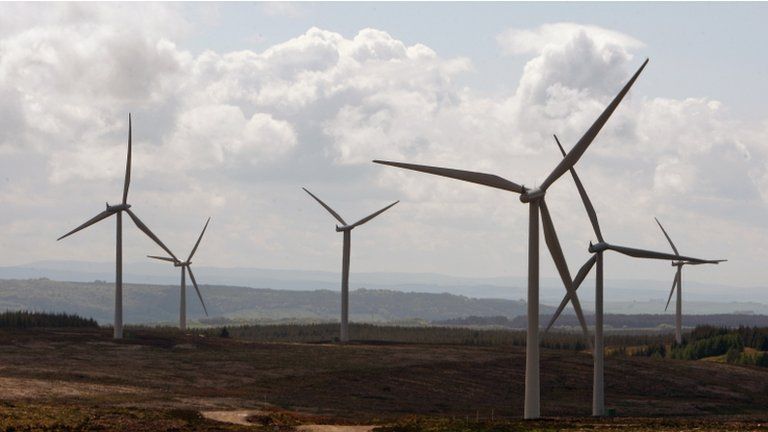 File image of wind farm in Scotland