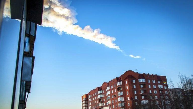 Meteor over Chelyabinsk, Russia 15 Feb