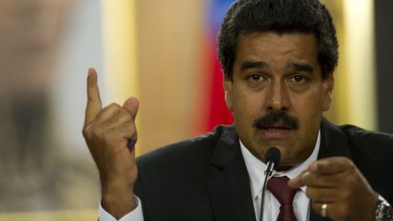 Nicolas Maduro at press conference. 15 April 2013