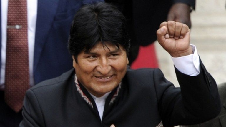 Evo Morales on 19 April 2013