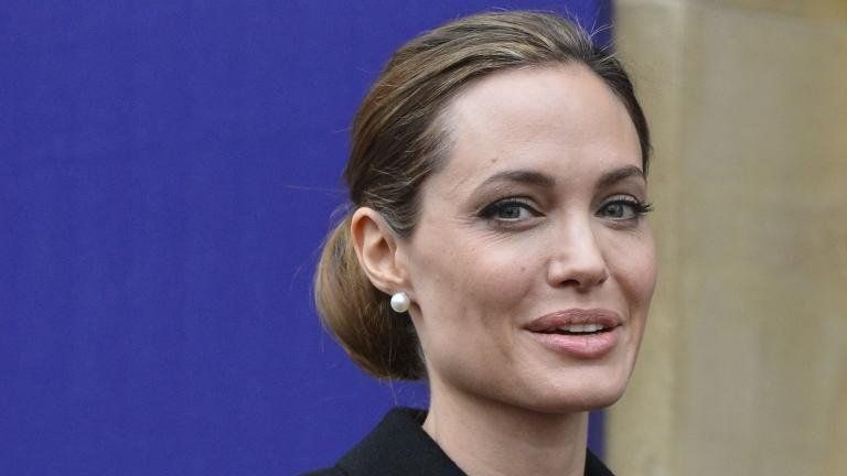 Angelina Jolie arrives for G8 foreign ministers' meeting (11 April)