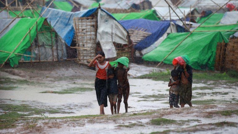 Rohingya Muslims at an internally displaced persons (IDP) camp in Sittwe. Photo: 14 May 2013