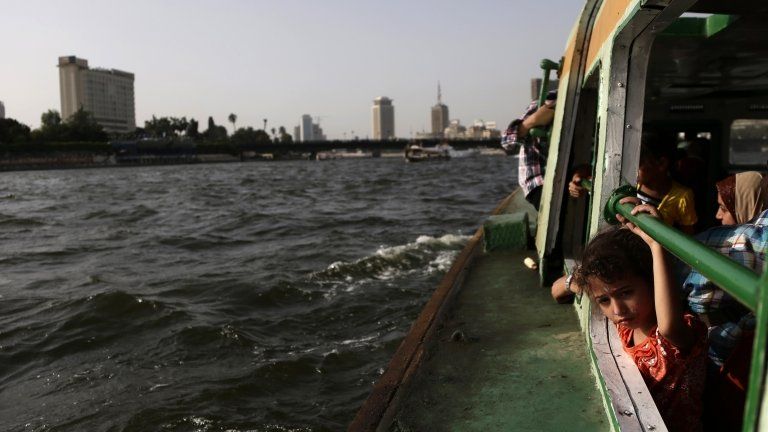 Boat on the Nile in Cairo, June 2013
