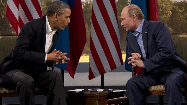 Barack Obama and Vladimir Putin, 17 June