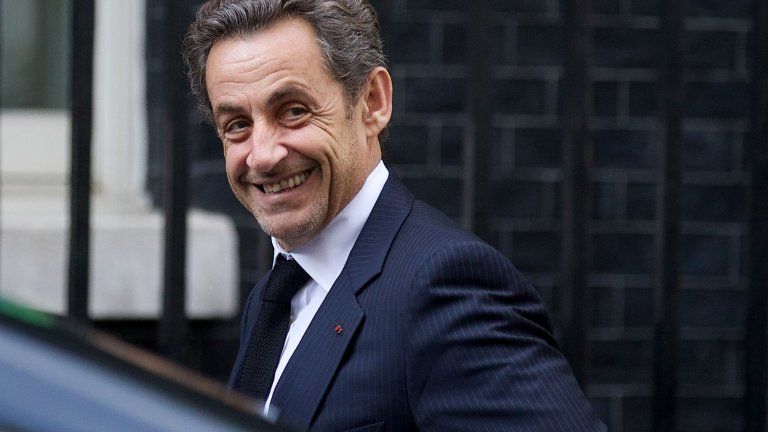 Former French President Nicolas Sarkozy on a visit to London, 3 June 2013