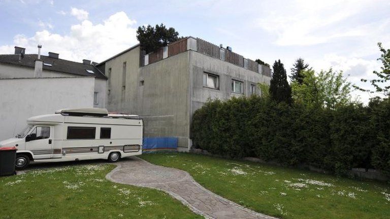 File photo of the house where Josef Fritzl imprisoned his daughter in Amstetten, Lower Austria.